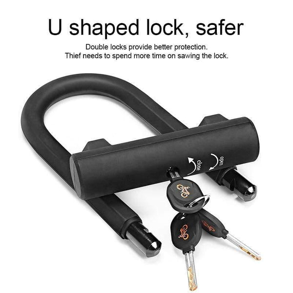 Planet Gates Ulock Bike U Lock Anti-theft MTB Road Bike Bicycle Lock Cycling Accessories Heavy Duty Steel Security Bike Cable U-Locks Set