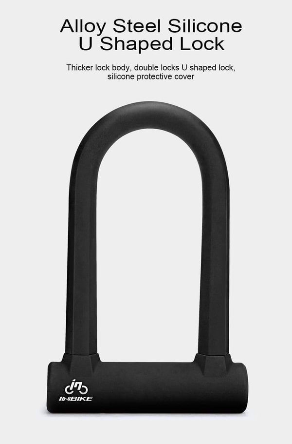 Planet Gates Ulock Bike U Lock Anti-theft MTB Road Bike Bicycle Lock Cycling Accessories Heavy Duty Steel Security Bike Cable U-Locks Set