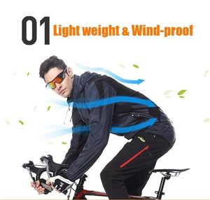 Planet Gates Ultra-light Hooded Bicycle Jacket Bike Windproof Coat Road MTB Cycling Wind Coat Long Sleeve Clothing Quick Dry Thin Jackets
