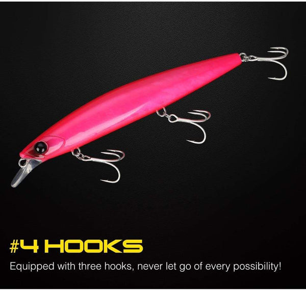 Planet Gates Ultra Long Casting 135S Saltwater Sinking Minnow BAYONET 135mm 26.4g Tungaten Weight Fishing Lure Seabass Hard Bait