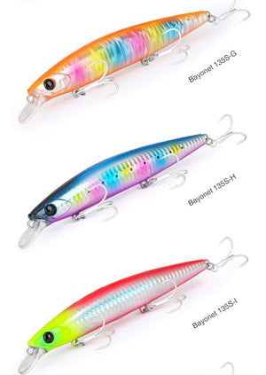 Planet Gates Ultra Long Casting 135S Saltwater Sinking Minnow BAYONET 135mm 26.4g Tungaten Weight Fishing Lure Seabass Hard Bait