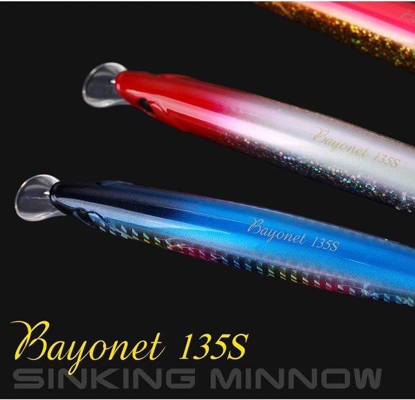 Planet Gates Ultra Long Casting 135S Saltwater Sinking Minnow BAYONET 135mm 26.4g Tungaten Weight Fishing Lure Seabass Hard Bait