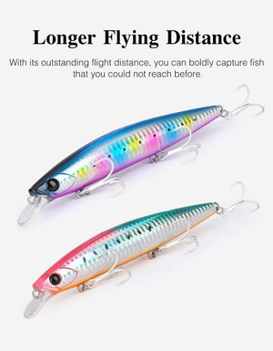 Planet Gates Ultra Long Casting 135S Saltwater Sinking Minnow BAYONET 135mm 26.4g Tungaten Weight Fishing Lure Seabass Hard Bait