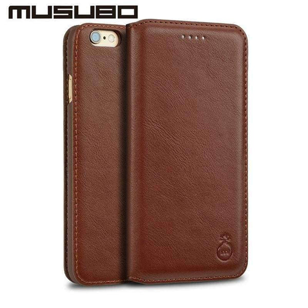Planet Gates Ultra Slim phone Case for iPhone 7 Plus X Genuine Leather Luxury Flip Cases Cover For iPhone 8 Plus 6 Plus 6s 5 5s SE S8