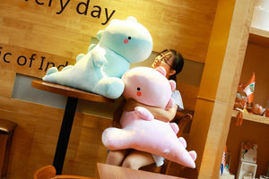 Planet Gates Ultra Soft Lovely Dinosaur Plush Doll Huggable Pink/Blue Stuffed Dino Toy Kids Huggable Animals Plush Toy 30/40/50cm