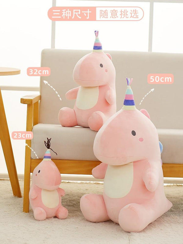 Planet Gates Ultra Soft Lovely Dinosaur Plush Doll Huggable Pink/Blue Stuffed Dino Toy Kids Huggable Animals Plush Toy 30/40/50cm