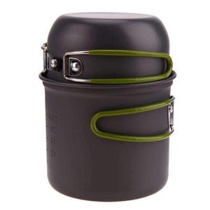 Planet Gates Ultralight Outdoor Camping Cookware Utensils Hiking Picnic Backpacking Tableware Pot Pan 1-2persons Non-stick Pot Pans Bowls