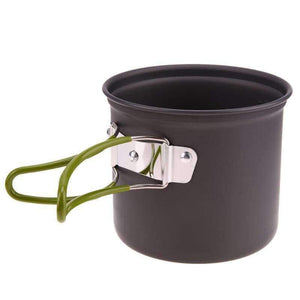 Planet Gates Ultralight Outdoor Camping Cookware Utensils Hiking Picnic Backpacking Tableware Pot Pan 1-2persons Non-stick Pot Pans Bowls