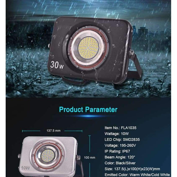 Planet Gates Ultrathin LED Floodlight 220V 240V LED Flood Light 10W 20W 30W 50W Reflector LED Spotlight Outdoor Lighting Waterproof IP67