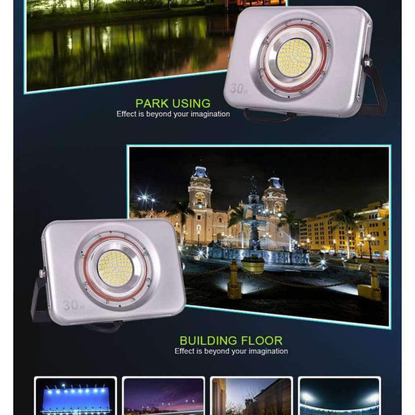 Planet Gates Ultrathin LED Floodlight 220V 240V LED Flood Light 10W 20W 30W 50W Reflector LED Spotlight Outdoor Lighting Waterproof IP67