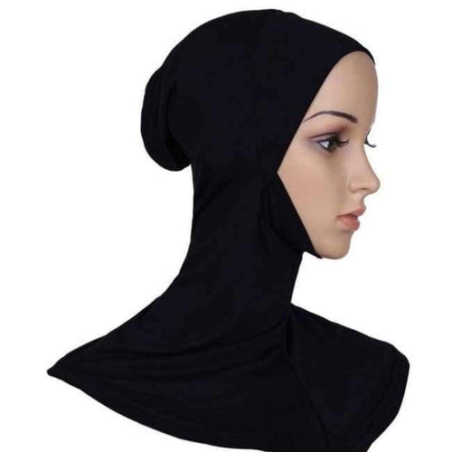 Planet Gates Underscarf black Popular Malaysia style women plain bubble chiffon scarf hijab wrap solid color shawls headband muslim hijabs scarves/scarf