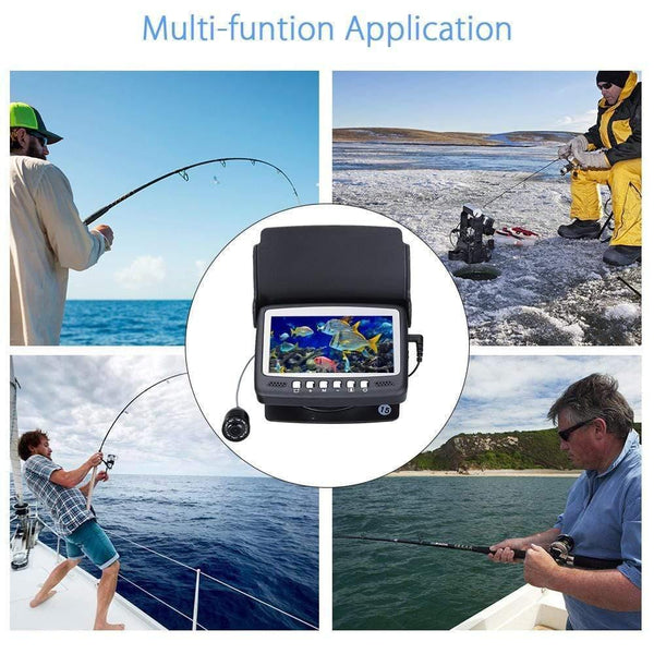 Planet Gates Underwater Fishing Video Camera 4.3"Color HD Monitor 8pcs Infrared LED 15m Professional Fish Finder Ice Fishing Camera