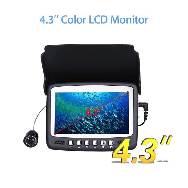 Planet Gates Underwater Fishing Video Camera 4.3"Color HD Monitor 8pcs Infrared LED 15m Professional Fish Finder Ice Fishing Camera
