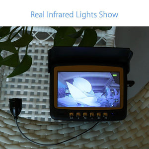 Planet Gates Underwater Fishing Video Camera 4.3"Color HD Monitor 8pcs Infrared LED 15m Professional Fish Finder Ice Fishing Camera