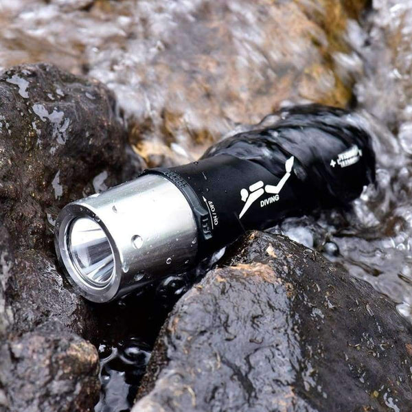 Planet Gates Underwater light T6 8000ml waterproof torch scuba diving flashlight 18650 lamp underwater 50m for diving swimming