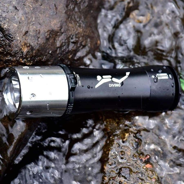 Planet Gates Underwater light T6 8000ml waterproof torch scuba diving flashlight 18650 lamp underwater 50m for diving swimming