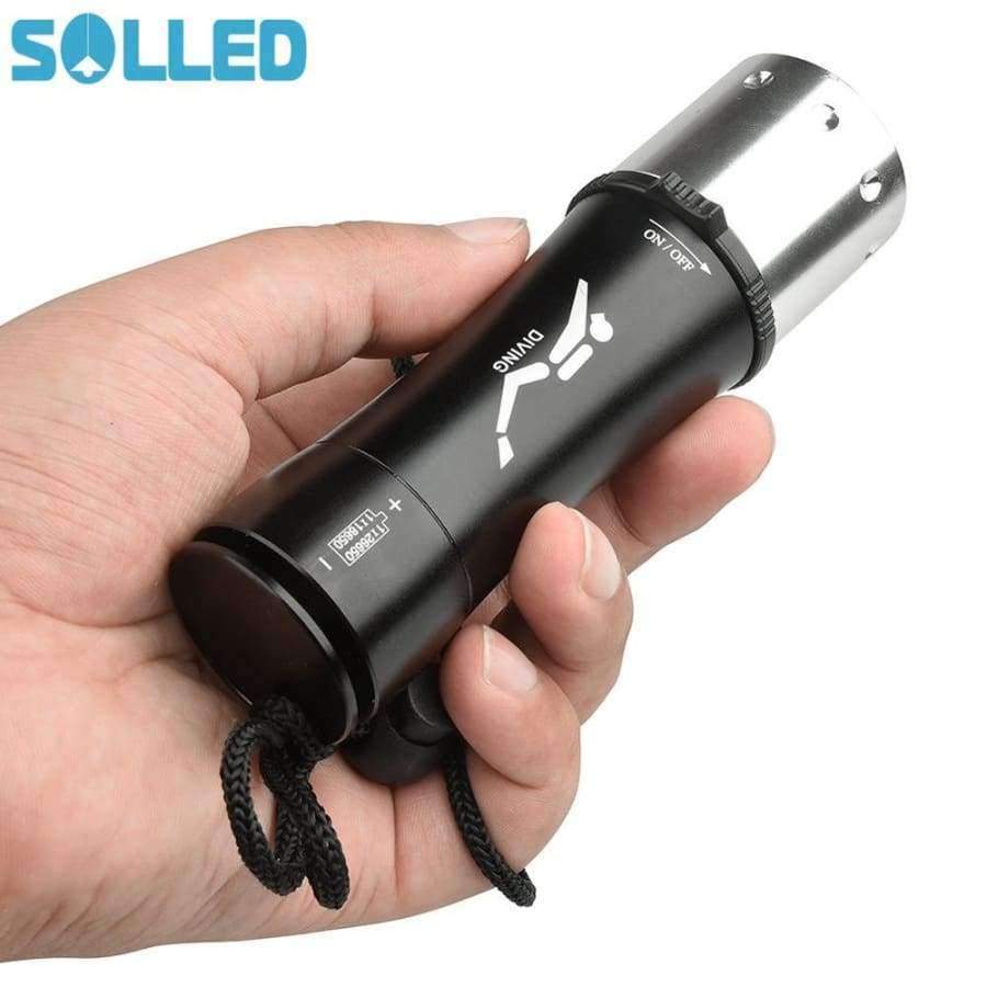 Planet Gates Underwater light T6 8000ml waterproof torch scuba diving flashlight 18650 lamp underwater 50m for diving swimming
