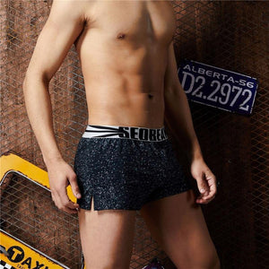 Planet Gates Underwear Men Sleep Bottoms 100% Cotton Shorts Men Pajamas Boxers Fashion Lounges Home Wear