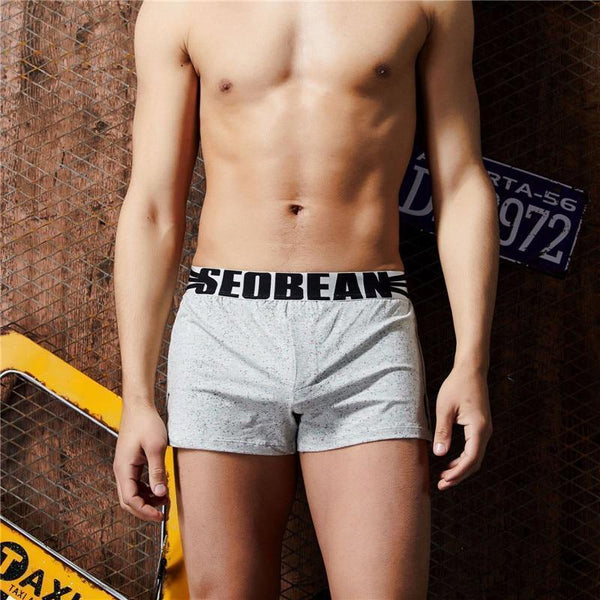 Planet Gates Underwear Men Sleep Bottoms 100% Cotton Shorts Men Pajamas Boxers Fashion Lounges Home Wear
