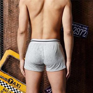 Planet Gates Underwear Men Sleep Bottoms 100% Cotton Shorts Men Pajamas Boxers Fashion Lounges Home Wear