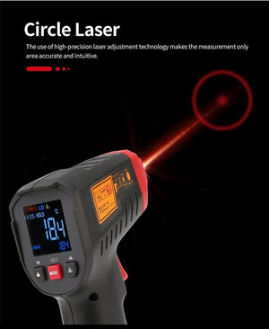 Planet Gates UNI-T Digital Thermometer UT306S UT306C Non-contact industrial Infrared Laser Temperature Meter Temperature Gun Tester-50-500
