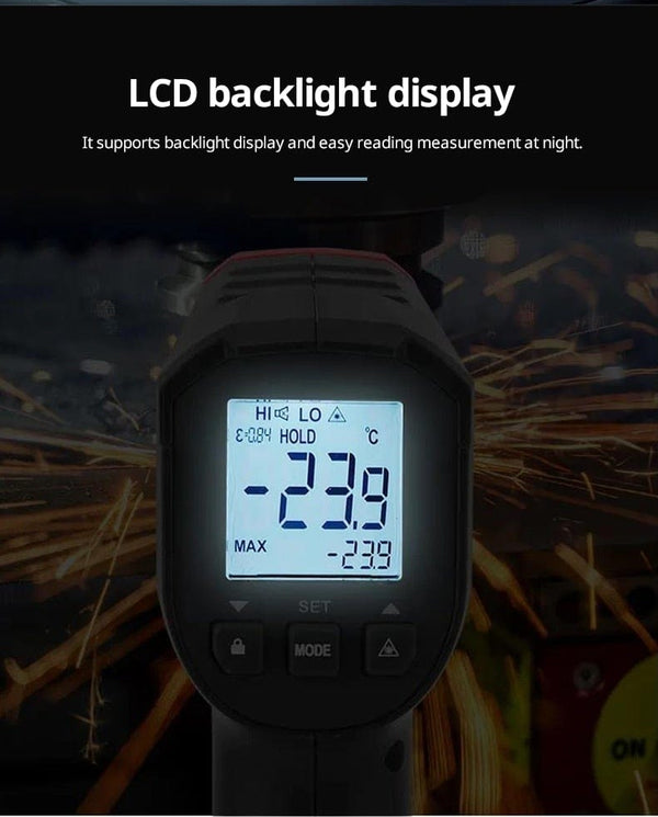 Planet Gates UNI-T Digital Thermometer UT306S UT306C Non-contact industrial Infrared Laser Temperature Meter Temperature Gun Tester-50-500