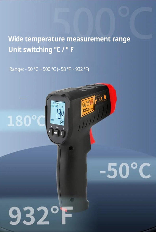 Planet Gates UNI-T Digital Thermometer UT306S UT306C Non-contact industrial Infrared Laser Temperature Meter Temperature Gun Tester-50-500