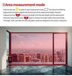Planet Gates UNI-T Handheld Laser Rangefinder Distance Meter 40M 50M 60M 80M Medidor Laser Tape Build Measure Device Electronic Ruler
