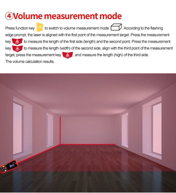 Planet Gates UNI-T Handheld Laser Rangefinder Distance Meter 40M 50M 60M 80M Medidor Laser Tape Build Measure Device Electronic Ruler