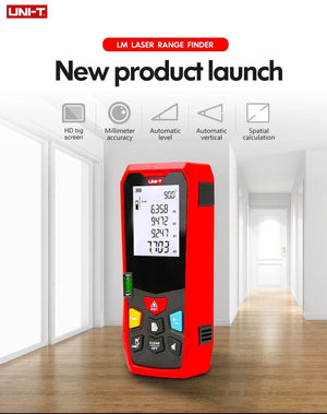 Planet Gates UNI-T Handheld Laser Rangefinder Distance Meter 40M 50M 60M 80M Medidor Laser Tape Build Measure Device Electronic Ruler
