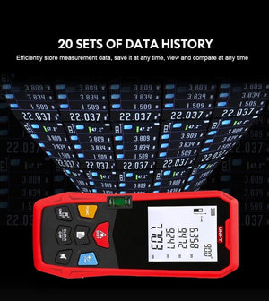 Planet Gates UNI-T Handheld Laser Rangefinder Distance Meter 40M 50M 60M 80M Medidor Laser Tape Build Measure Device Electronic Ruler