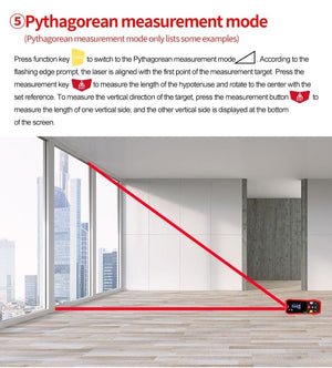 Planet Gates UNI-T Handheld Laser Rangefinder Distance Meter 40M 50M 60M 80M Medidor Laser Tape Build Measure Device Electronic Ruler