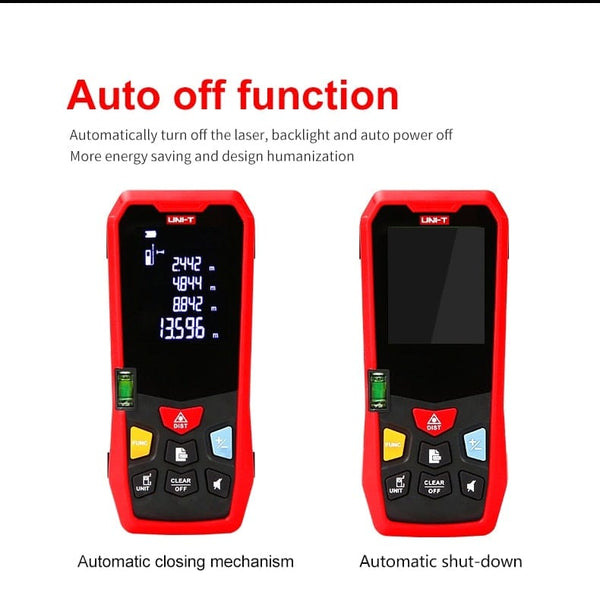 Planet Gates UNI-T Handheld Laser Rangefinder Distance Meter 40M 50M 60M 80M Medidor Laser Tape Build Measure Device Electronic Ruler