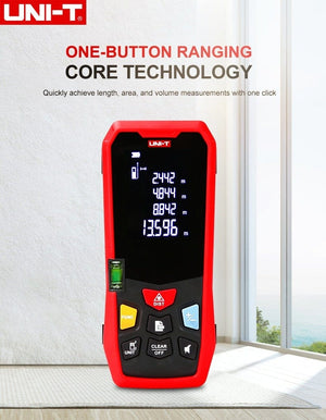 Planet Gates UNI-T Handheld Laser Rangefinder Distance Meter 40M 50M 60M 80M Medidor Laser Tape Build Measure Device Electronic Ruler