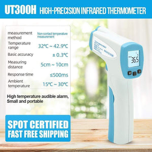 UNI-T UT300H Digital Infrared Temperature Thermome Non-contact Infrared Digital Temperature Meter Handheld Temperature Laser Gun (UT300H-X)