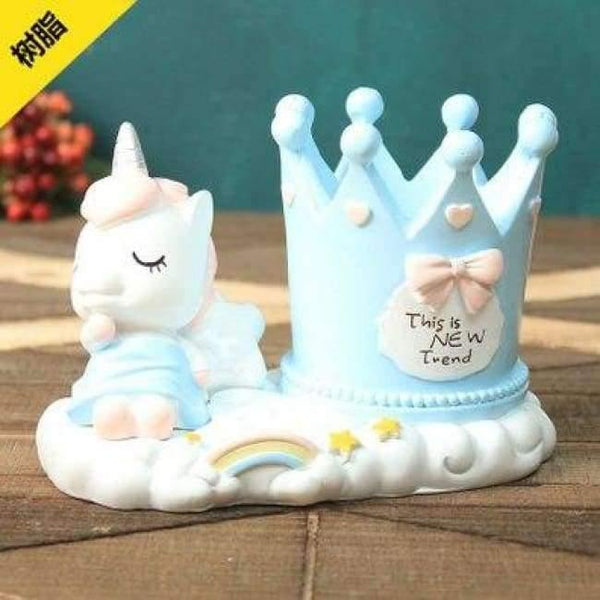 Planet Gates Unicorn / China Cute Pen Holder Rabbit/Cactus/Unicorn Pencil Holder Kawaii Desk Accessories Office Stationery Desk Organizer