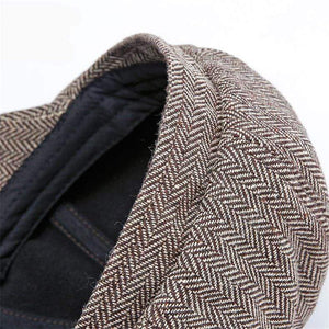 Planet Gates Unisex Autumn Winter Newsboy Caps Men And Women Warm Tweed Octagonal Hat For Male Detective Hats Retro Flat Caps chapeau