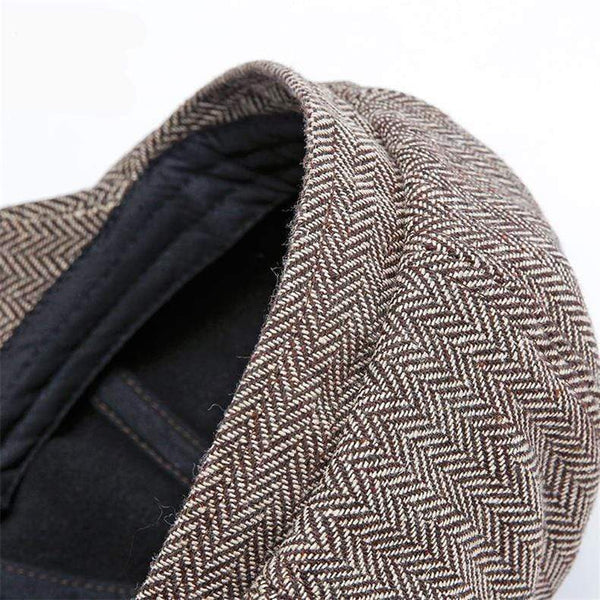 Planet Gates Unisex Autumn Winter Newsboy Caps Men And Women Warm Tweed Octagonal Hat For Male Detective Hats Retro Flat Caps chapeau