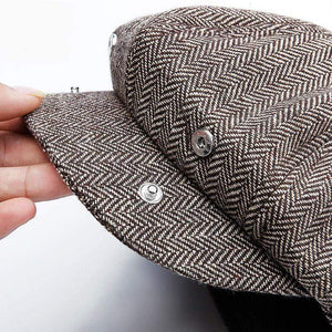 Planet Gates Unisex Autumn Winter Newsboy Caps Men And Women Warm Tweed Octagonal Hat For Male Detective Hats Retro Flat Caps chapeau