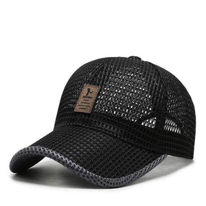 Planet Gates Unisex Men fishing Baseball Caps Women Breathable Mesh Snapback Hats Black Casual sport Hats Cap
