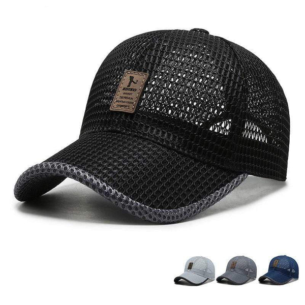 Planet Gates Unisex Men fishing Baseball Caps Women Breathable Mesh Snapback Hats Black Casual sport Hats Cap