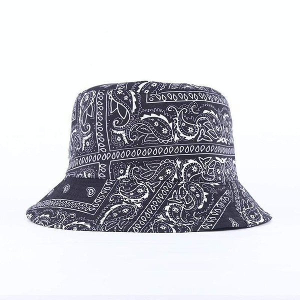 Planet Gates Unisex Pattern Cotton Bucket Hat Men Women Cotton Double-Sided Sun Cap Summer Panama Fashion Fold Sun Fishing Fisherman Hats