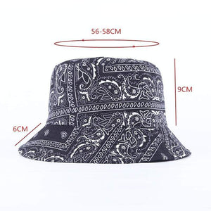 Planet Gates Unisex Pattern Cotton Bucket Hat Men Women Cotton Double-Sided Sun Cap Summer Panama Fashion Fold Sun Fishing Fisherman Hats