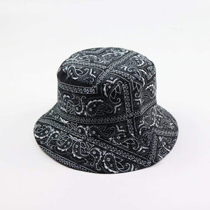 Planet Gates Unisex Pattern Cotton Bucket Hat Men Women Cotton Double-Sided Sun Cap Summer Panama Fashion Fold Sun Fishing Fisherman Hats