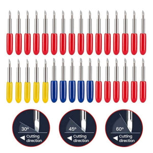 Planet Gates United Kingdom / 30PCS 30/45/60 Degrees Replacement Blades For Roland Cricut Plotter Blade Knife Cutter Blades For Power Tools Cutting Plotter