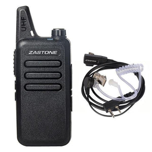 Planet Gates United States 1 / black radio cable Zastone X6 UHF 400-470MHz MINI Radio Handheld Two-Way Communication Equipment Portable Walkie Talkie With headset Cable ZT-X6