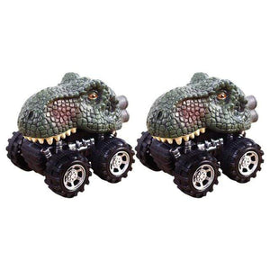 Planet Gates United States / 2PCS 3 Dinosaur Toys Clockwork Pull Back  Dino Model Animal Vehicles Truck Hobby Educational Mini Kids Toys For Boys