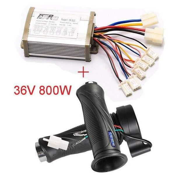 Planet Gates United States / 36V 800W 24V/36V/48V 350/500/800/1000W Motor Brush Controller Speed Throttle Twist Grip For Electric Bicycle Scooter ATV Buggy Bike