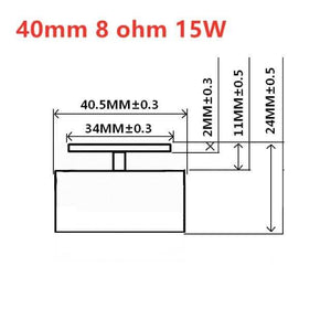 Planet Gates United States / 40mm 8 ohm 15W AIYIMA 25/20/15W Audio Speaker 40/44/50MM Full Range Loudspeaker Resonance Sound Exciter Super Bass Neodymium Portable Speakers