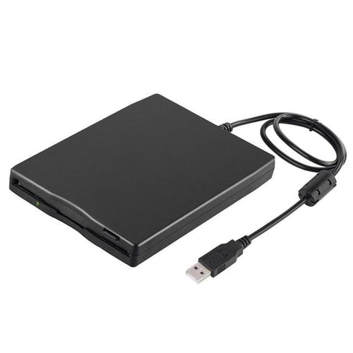 Planet Gates United States / Black 3.55 inch Floppy Drive Portable 3.5 inch USB Mobile Floppy Disk Drive 1.44MB External Diskette FDD for Laptop Notebook computer